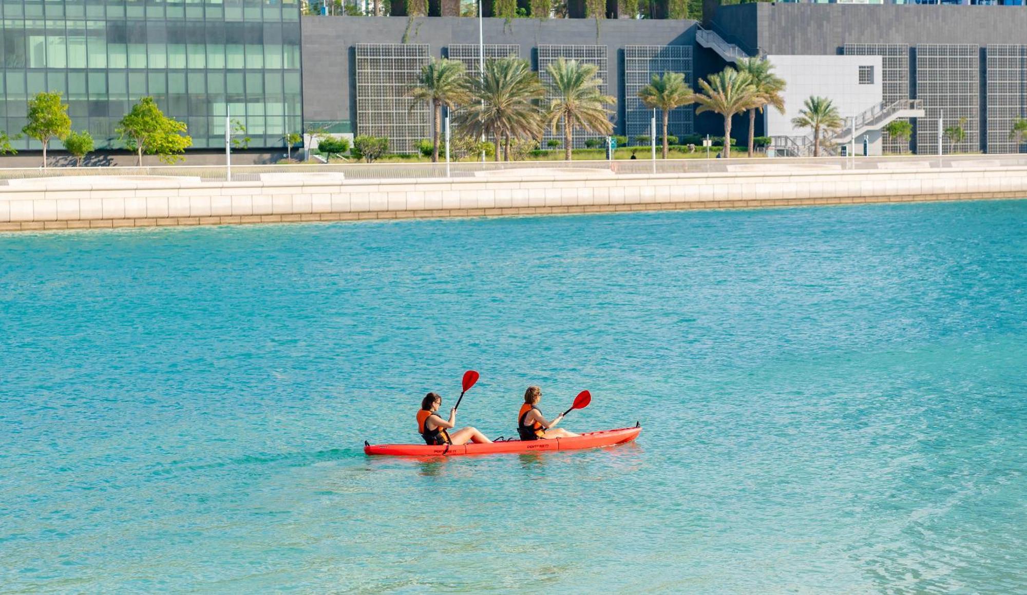 Beach Rotana - Abu Dhabi Exterior photo Kayaking at the lagoon